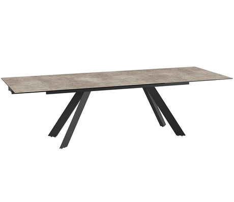 Table céramique taupe extensible de salle à manger et de cuisine - SOUFFLE D’INTÉRIEUR