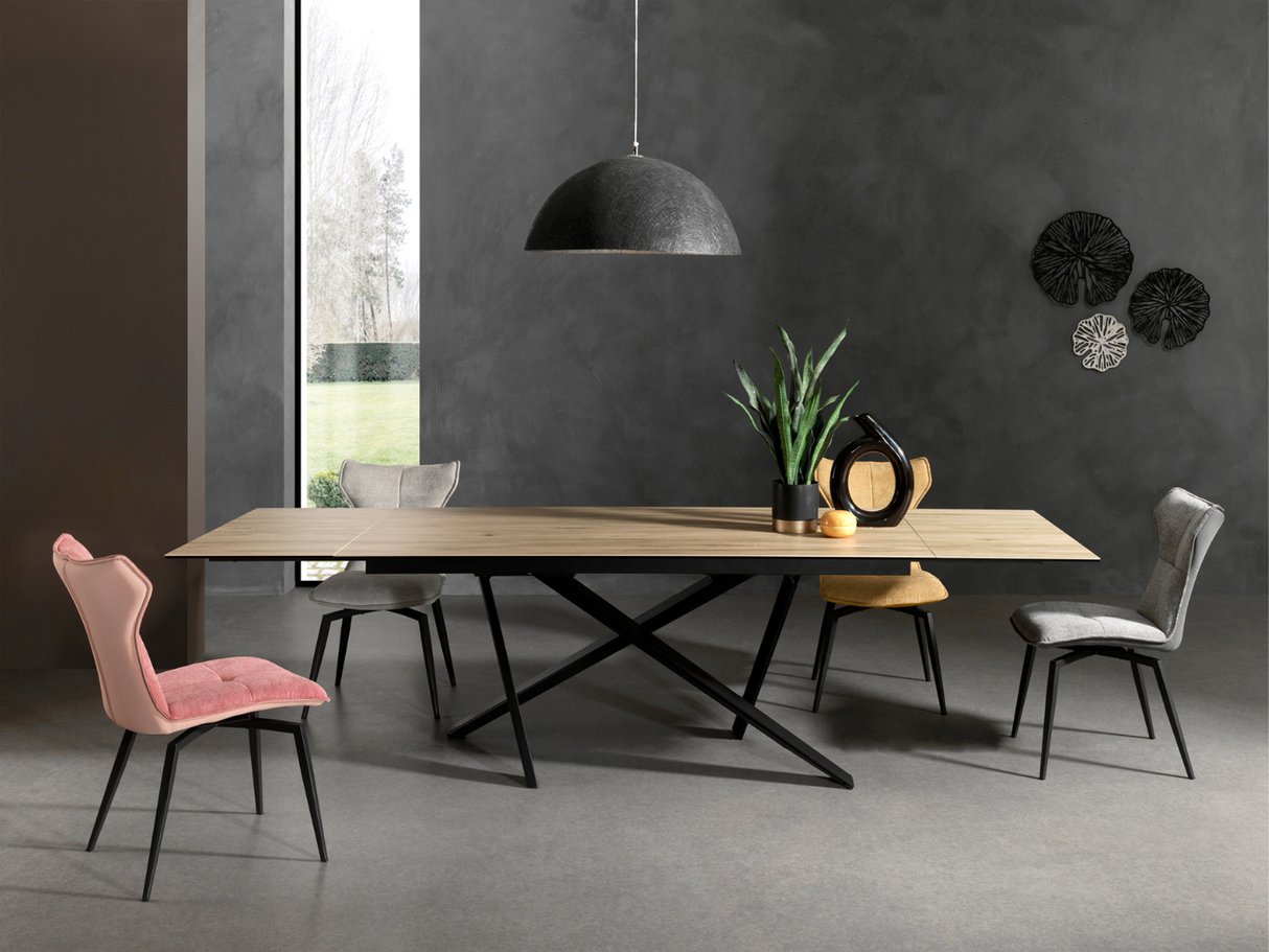 Table à manger céramique bois extensible - Forrest