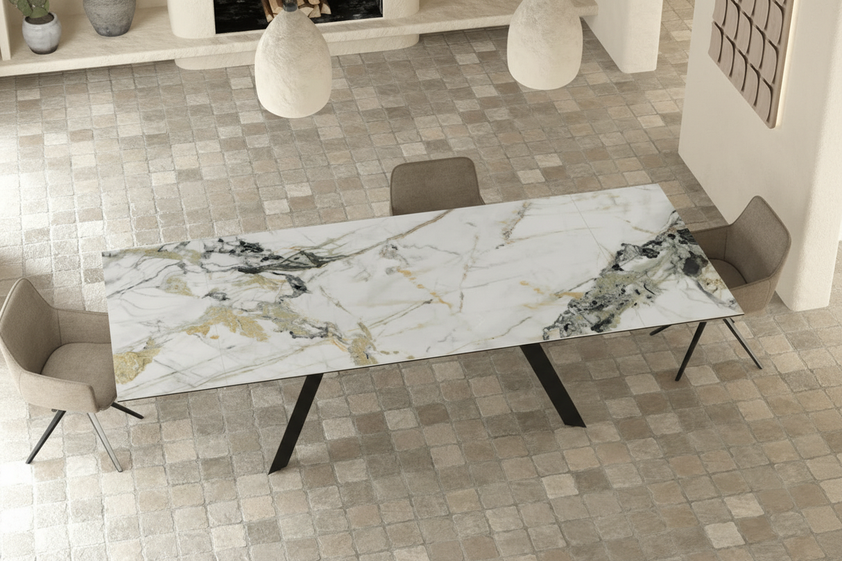 Table céramique marbre extensible - Ontario XL