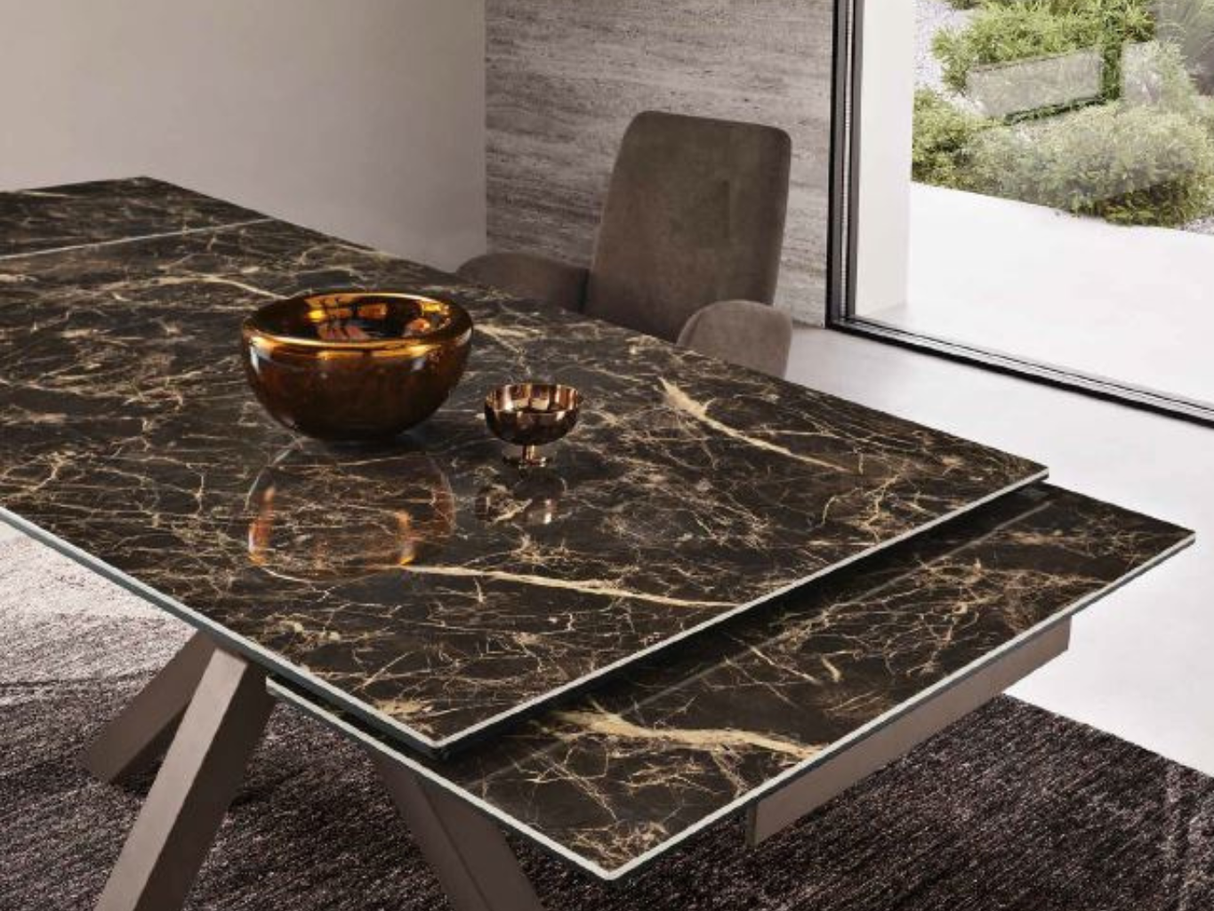 Extendable ceramic table 160x90cm - Stan