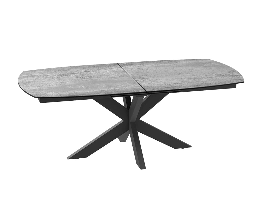 Table céramique acier extensible de salle à manger moderne 200cm - Souffle d'intérieur