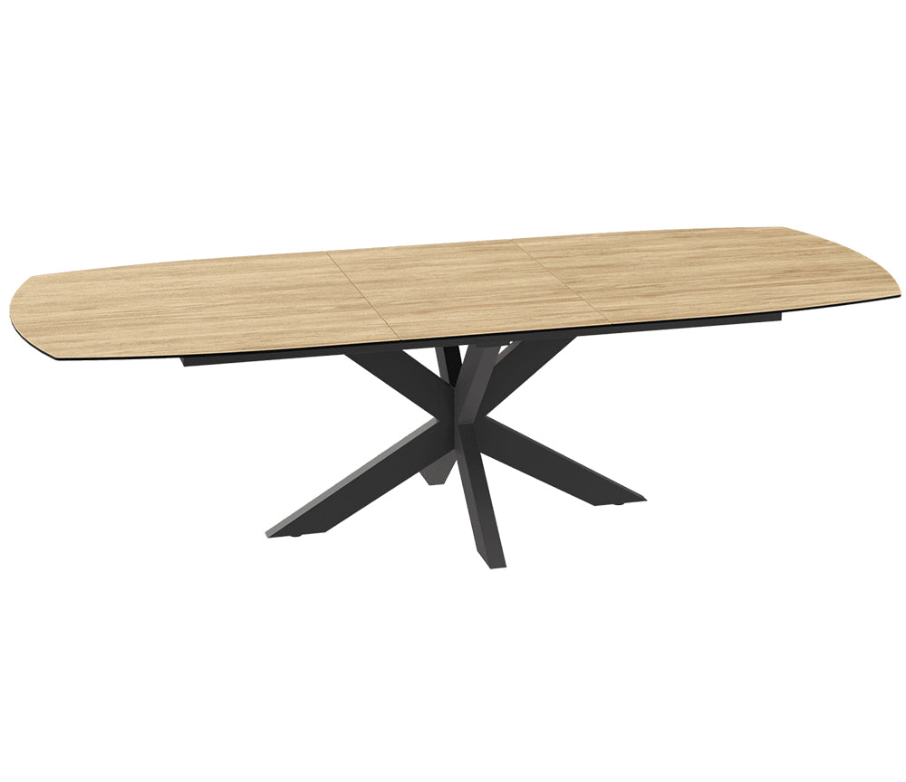 Table céramique acier extensible de salle à manger moderne 200cm - Souffle d'intérieur