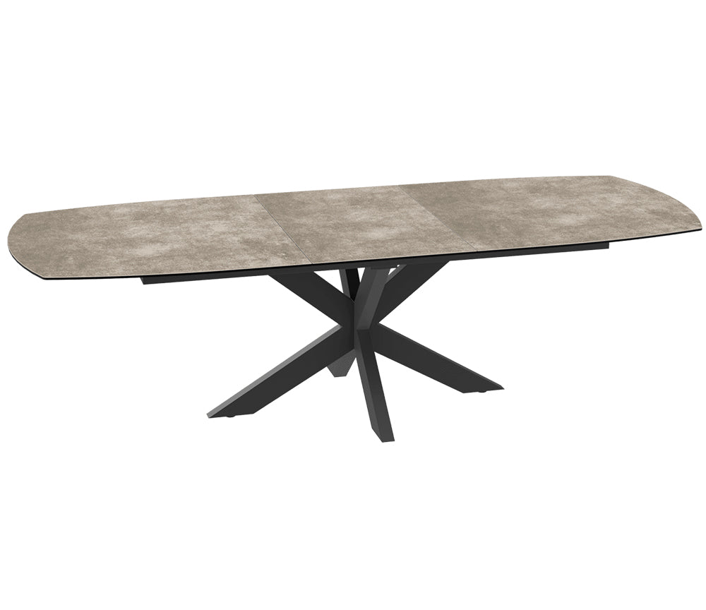 Table céramique acier extensible de salle à manger moderne 200cm - Souffle d'intérieur