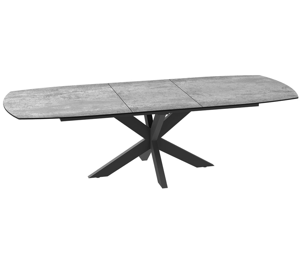 Table céramique acier extensible de salle à manger moderne 200cm - Souffle d'intérieur