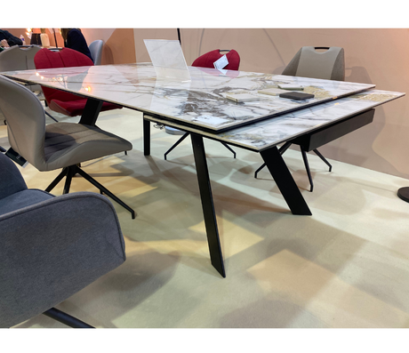 Table céramique extensible marbre doro design - Akante - Souffle d'intérieur