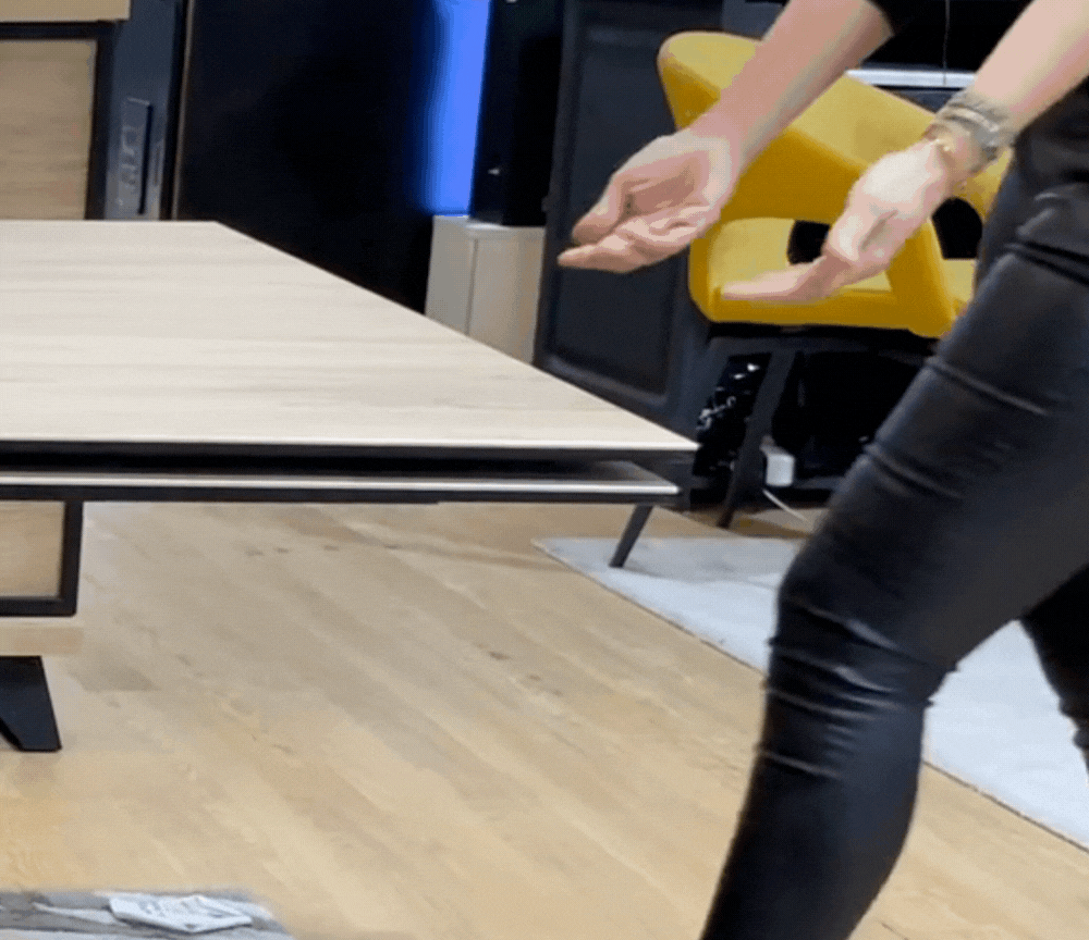 Table céramique effet bois - Souffle d'intérieur