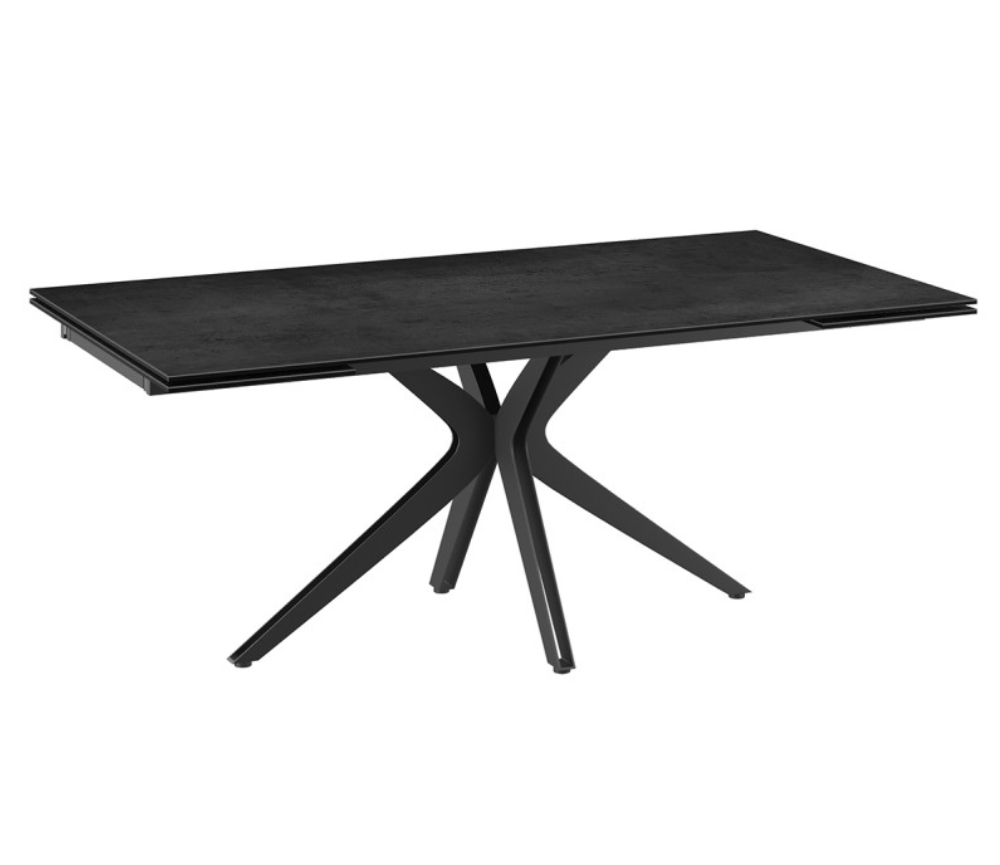 Table céramique extensible pieds central design - Souffle d'intérieur