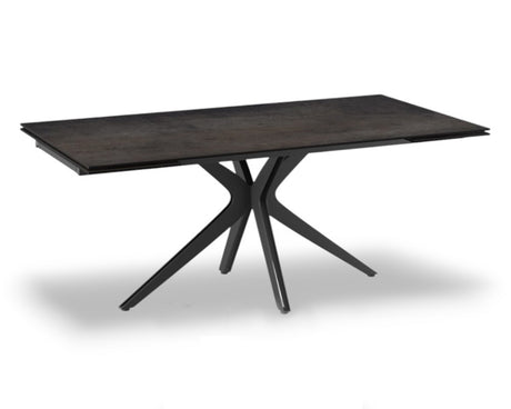 Table a manger céramique acier extensible avec rallonges - Akante - Souffle d'intérieur