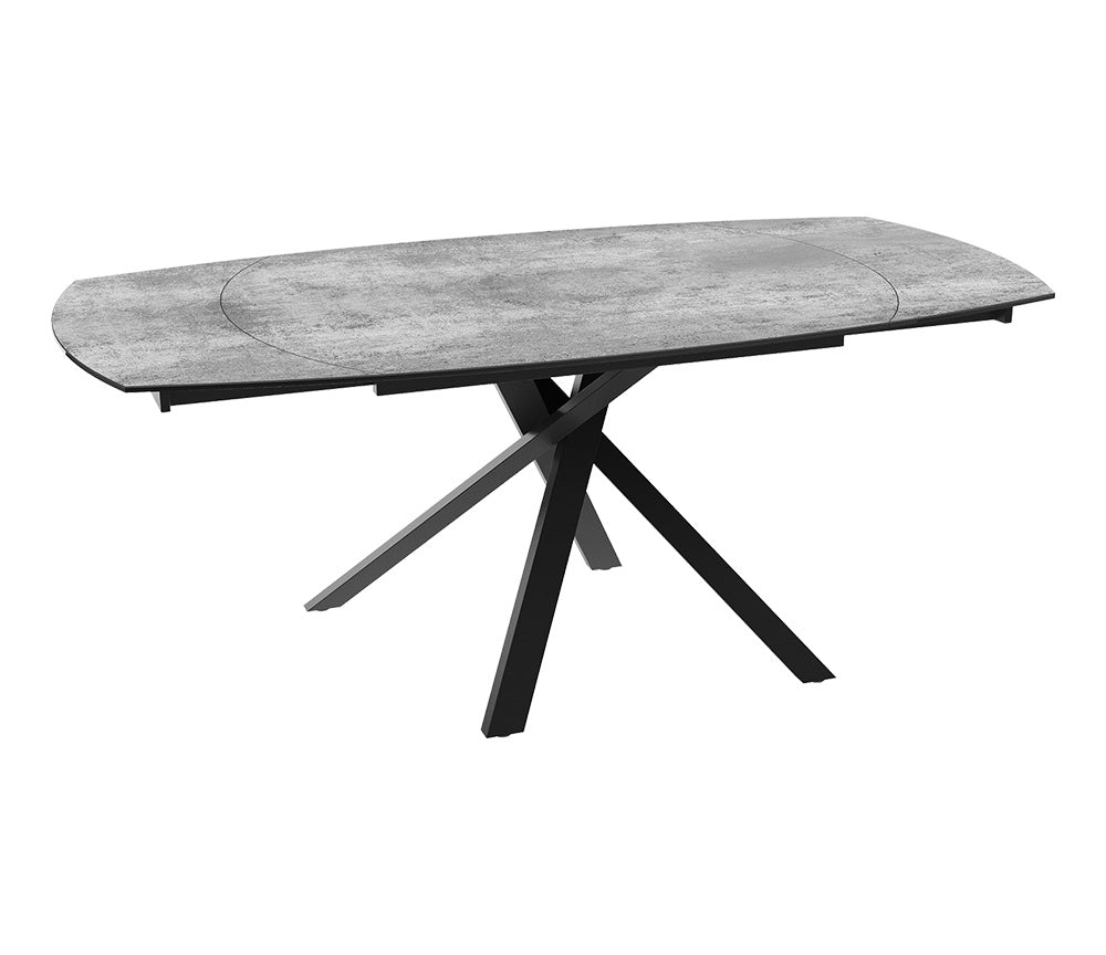 Table céramique argent extensible - Kheops - Akante - Souffle d'intérieur