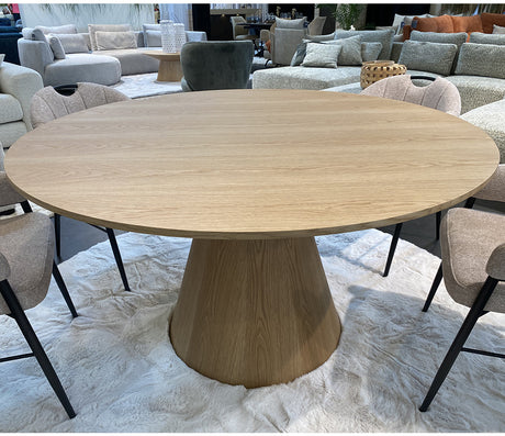 Table de salle à manger ronde en bois - Souffle d'intérieur