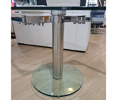 Table de salle à manger en verre transparente extensible - Souffle d'intérieur