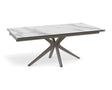 Table extensible céramique marbre blanc mat - Akante - Souffle d'intérieur
