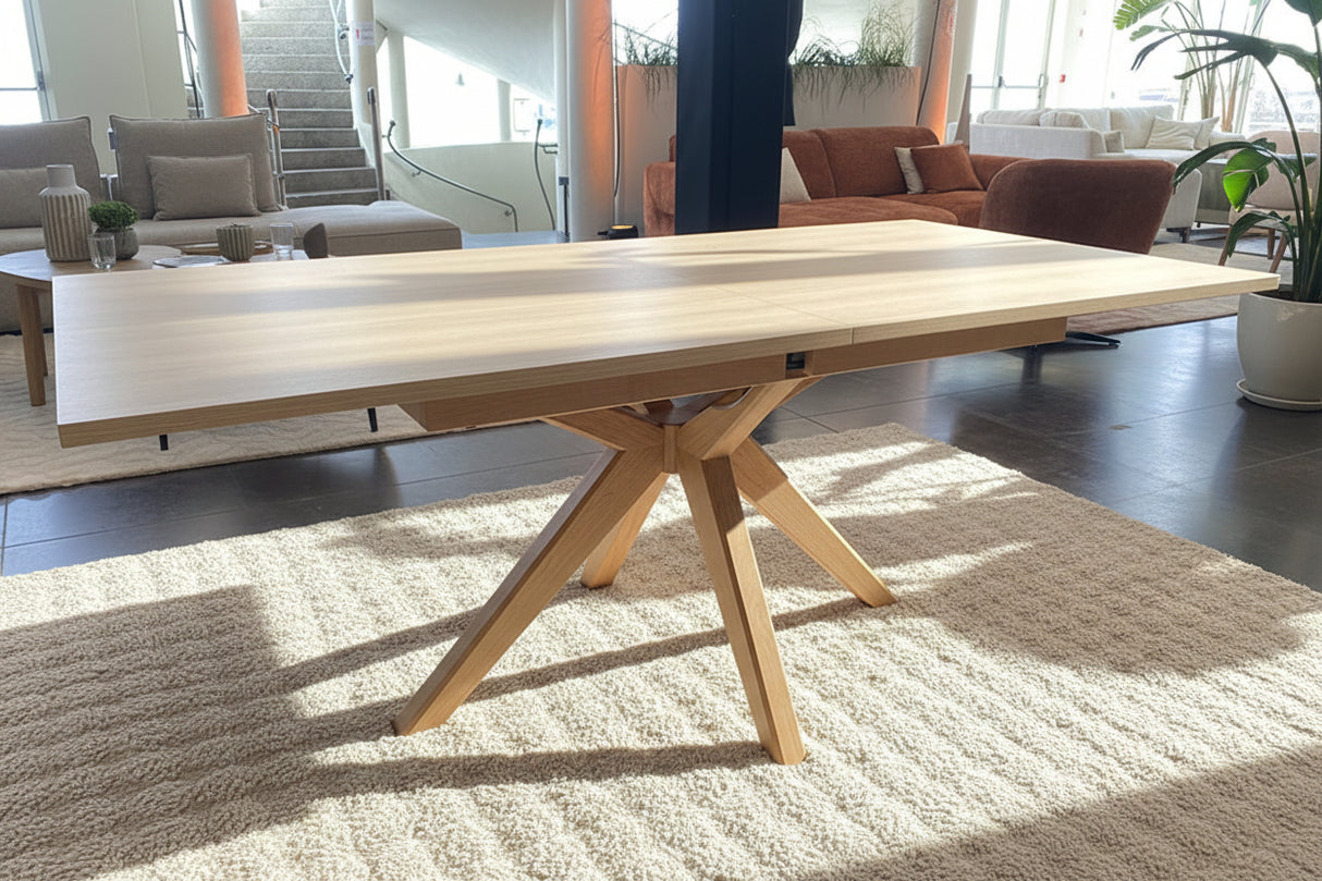 Table extensible en bois rectangulaire - Souffle d'intérieur