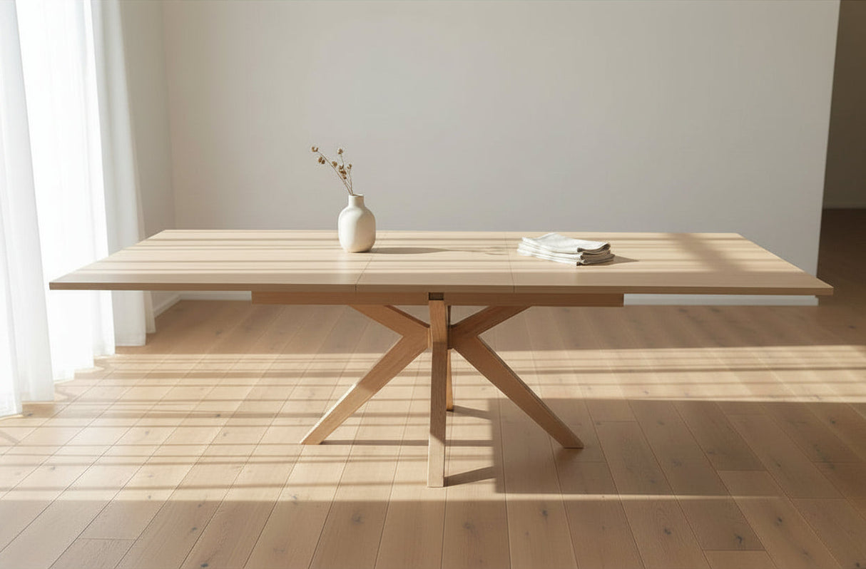 Table extensible en bois rectangulaire - Souffle d'intérieur - lievens