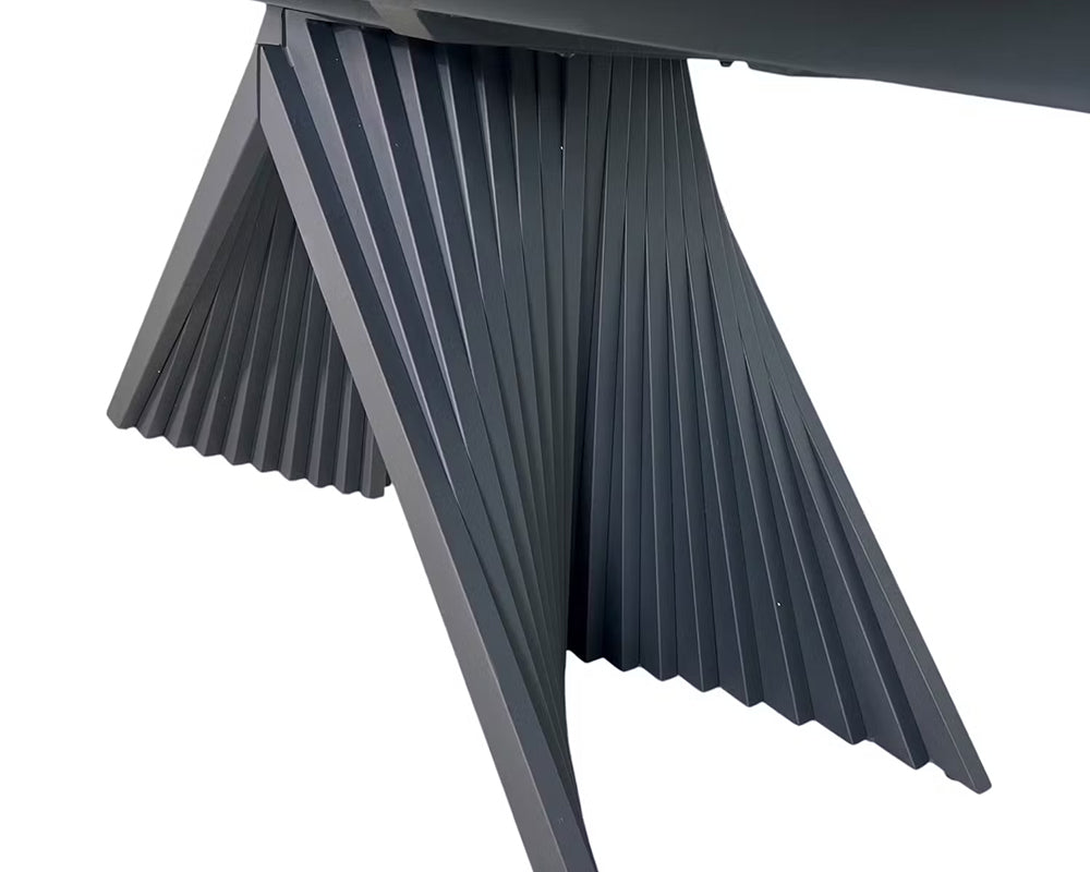 Détail piétement métal - SIrocco - métal design origami