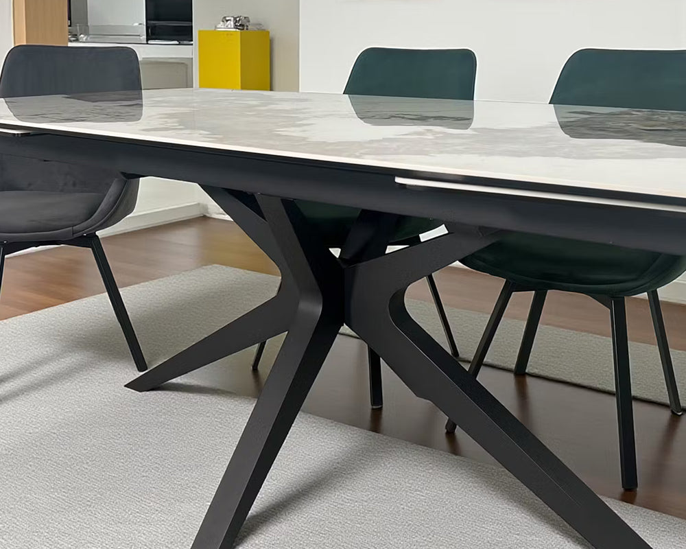 Détail piètement - Sirocco - pied métal design mikado