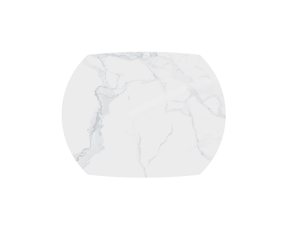 Table extensible céramique couleur marbre mat brillant design - akante - Souffle d'intérieur