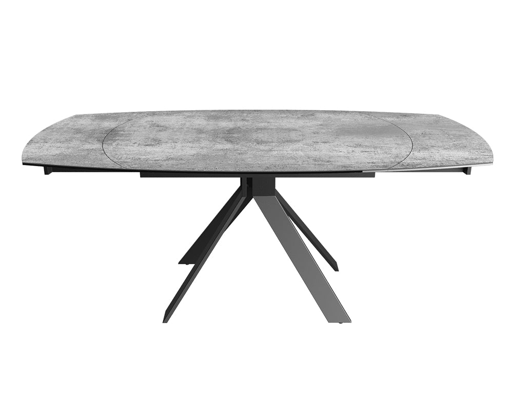 Table extensible céramique couleur argent design - akante - Souffle d'intérieur