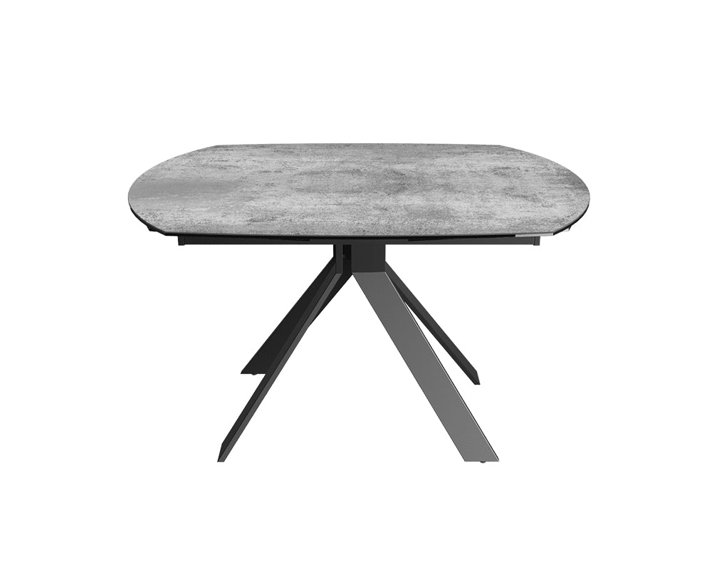 Table extensible céramique couleur argent design - akante - Souffle d'intérieur
