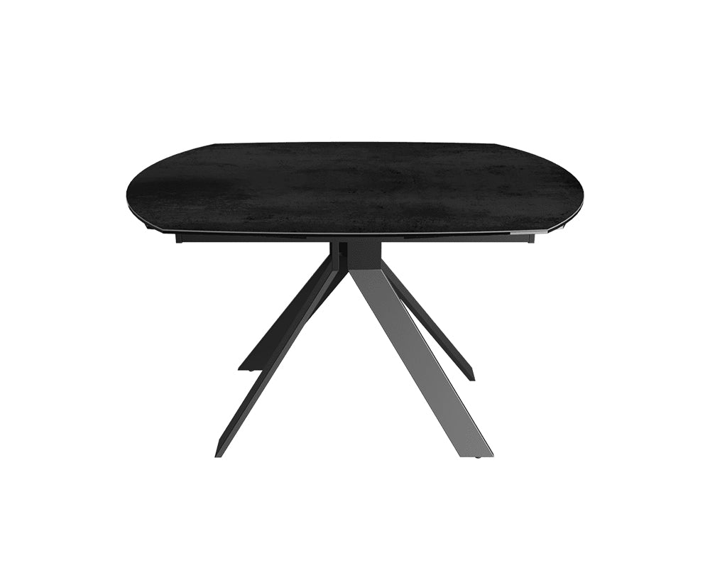 Table extensible céramique couleur titane design - akante - Souffle d'intérieur