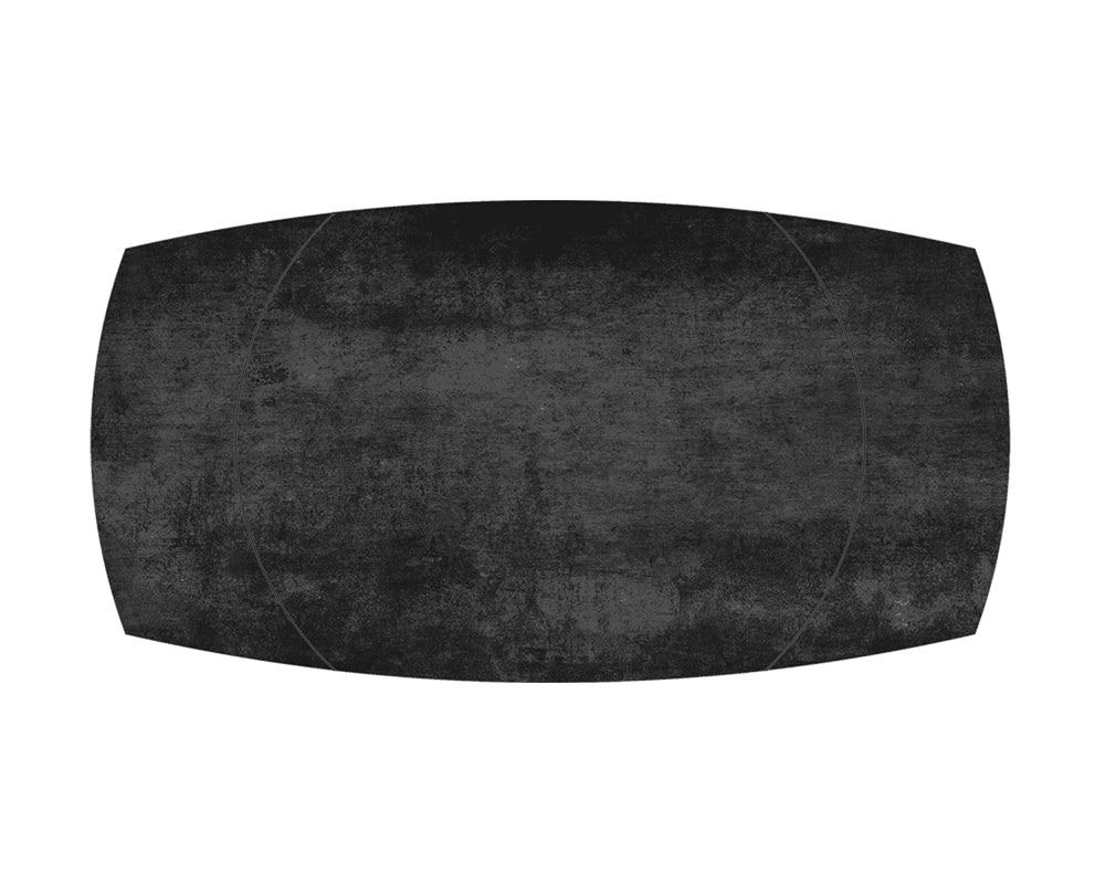 Table extensible céramique couleur titane design - akante - Souffle d'intérieur