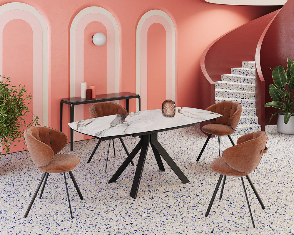 Table céramique marbre extensible - Milaz