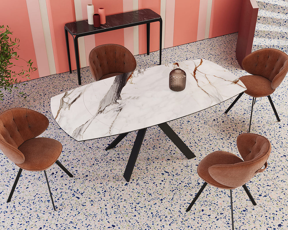 Table céramique marbre extensible - Milaz