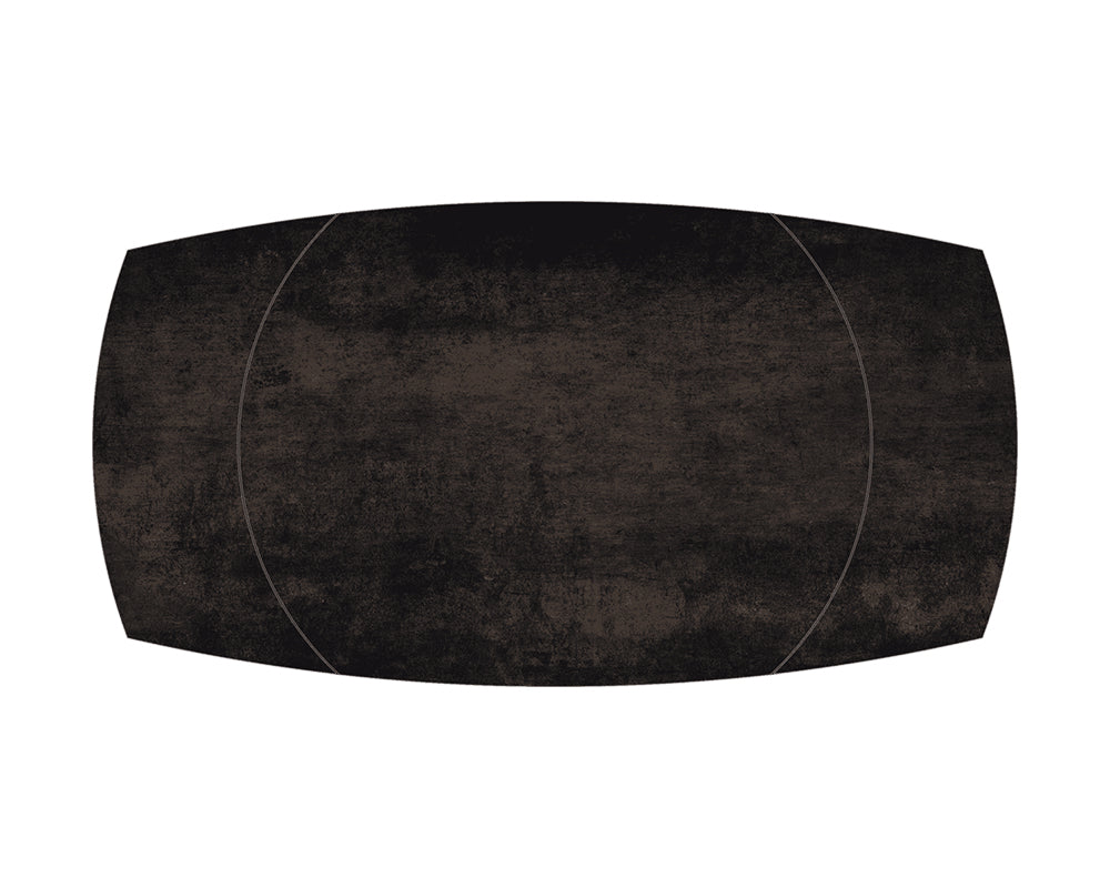 Table extensible céramique couleur acier design - akante - Souffle d'intérieur