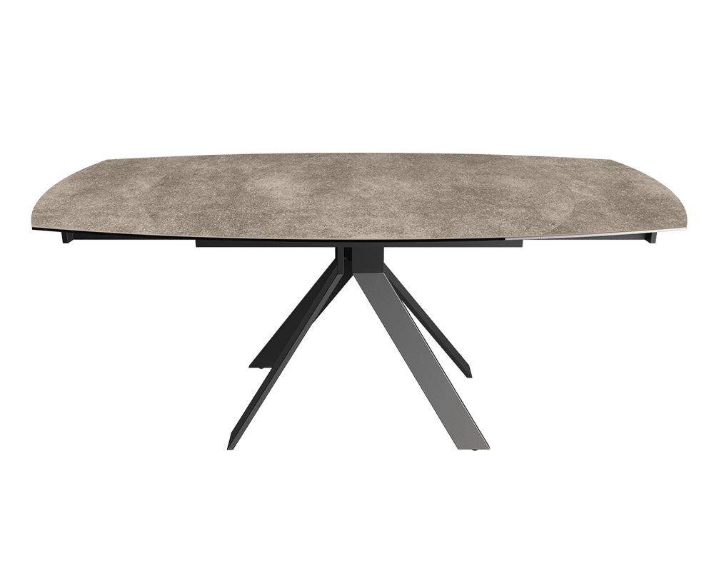 Table extensible céramique couleur argile design - akante - Souffle d'intérieur