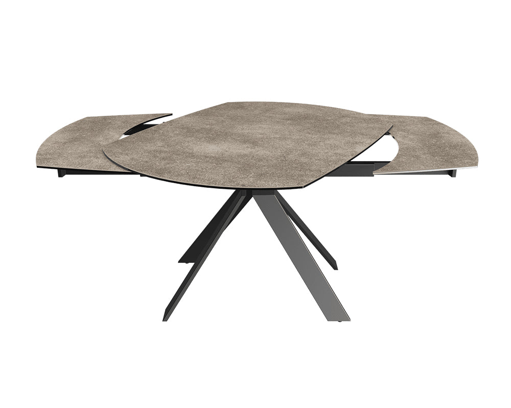 Table extensible céramique couleur argile design - akante - Souffle d'intérieur