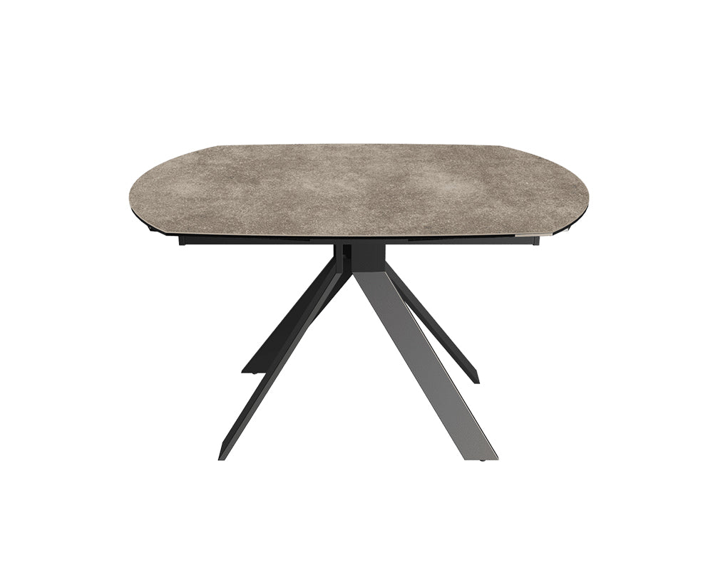 Table extensible céramique couleur argile design - akante - Souffle d'intérieur