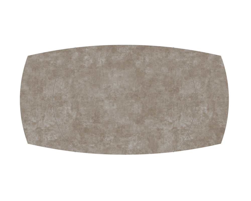 Table extensible céramique couleur argile design - akante - Souffle d'intérieur