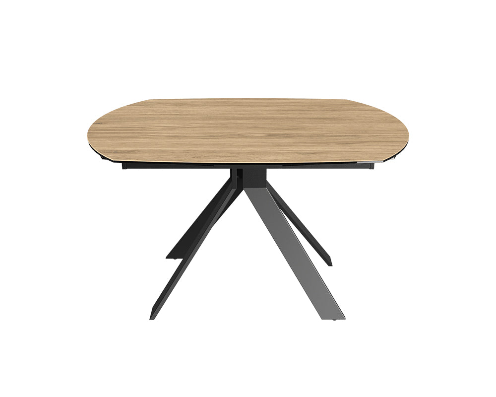 Table extensible céramique couleur chêne clair design - akante - Souffle d'intérieur