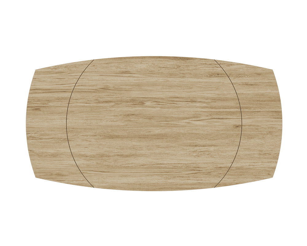 Table extensible céramique couleur chêne clair design - akante - Souffle d'intérieur