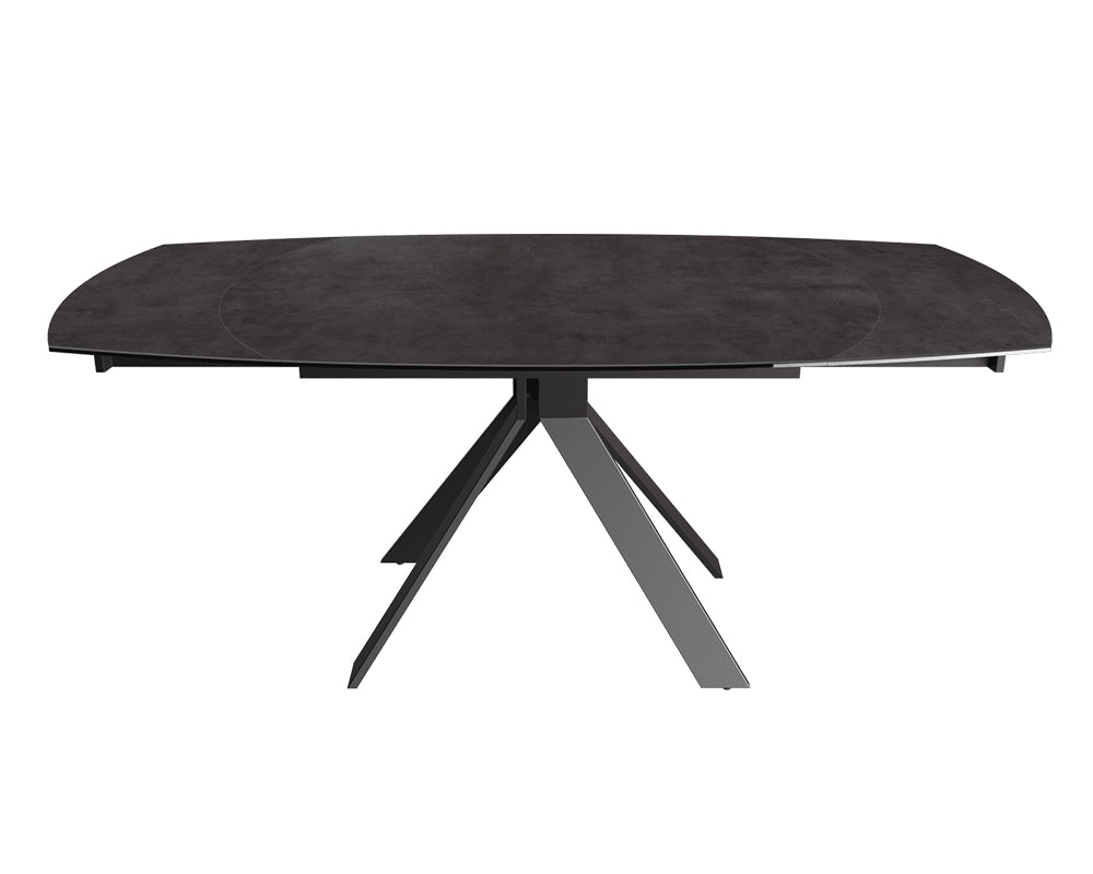 Table extensible céramique couleur havane design - akante - Souffle d'intérieur