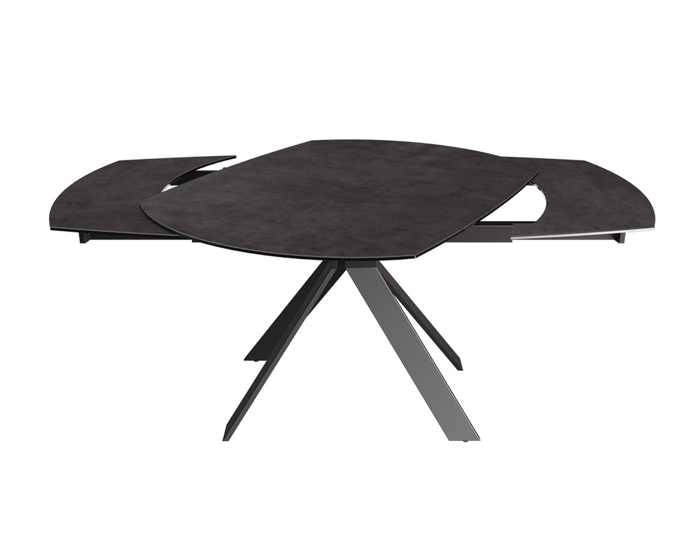 Table extensible céramique couleur havane design - akante - Souffle d'intérieur