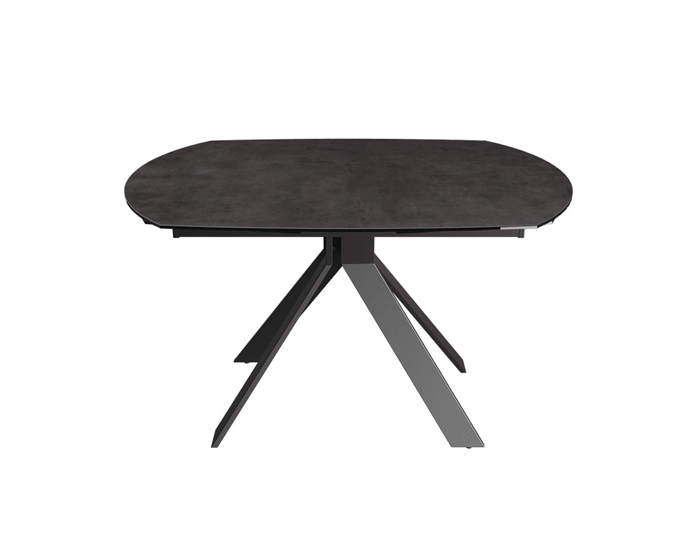 Table extensible céramique couleur havane design - akante - Souffle d'intérieur