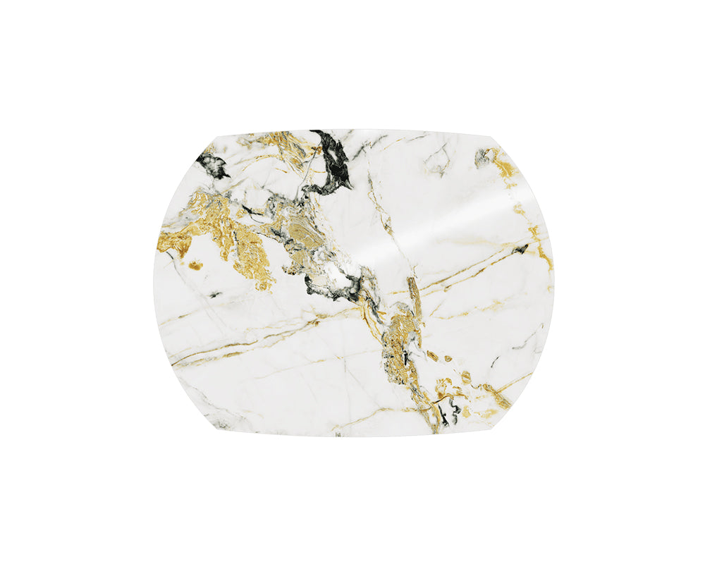 Table extensible céramique couleur marbre doro brillant design - akante - Souffle d'intérieur