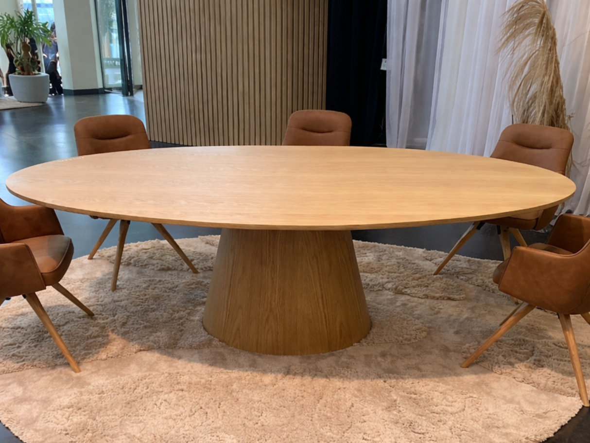 Oval wooden table 200 or 230x110cm - Tulip