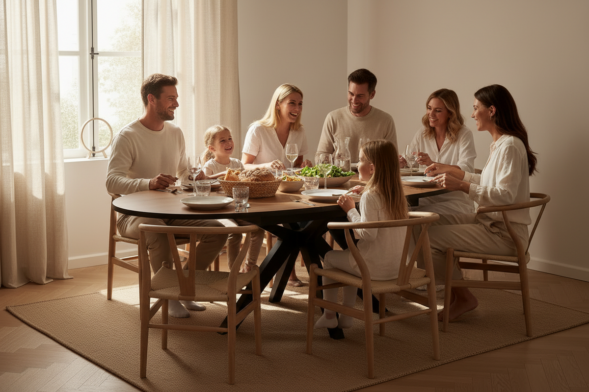 table a manger ovale en bois extensible - Lievens