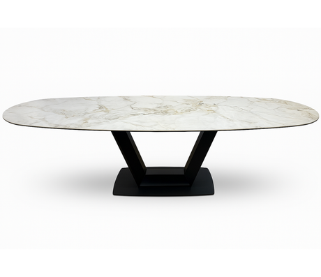 Table ovale extensible en céramique - Souffle d'intérieur