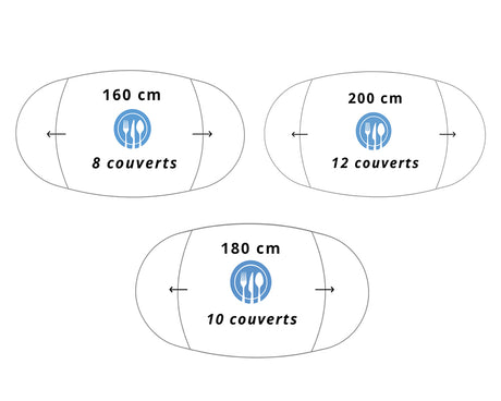 Table ovale extensible en céramique - Souffle d'intérieur