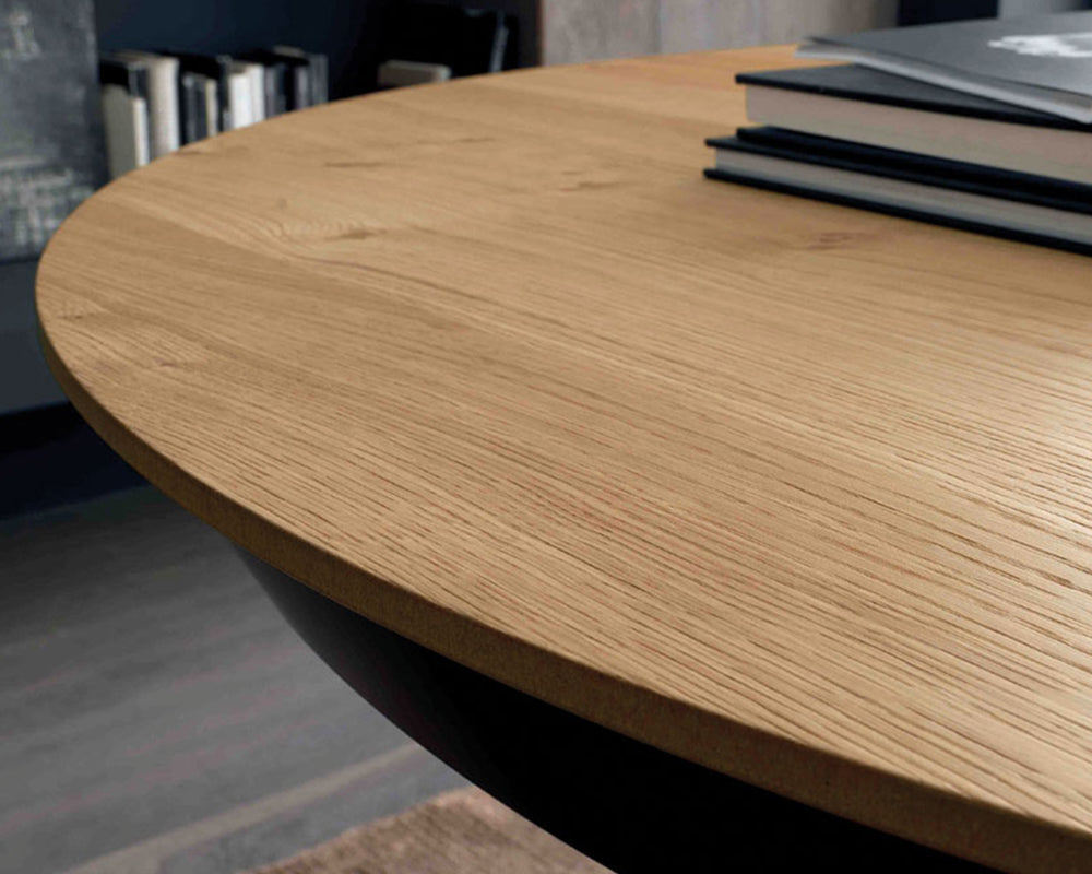 Détail plateau - Fahrenheit - plateau effet bois finition naturelle