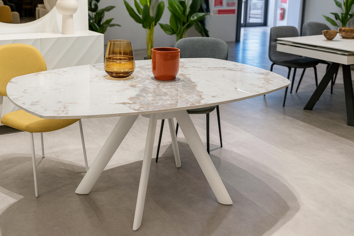 Table céramique marbre extensible - Ronny