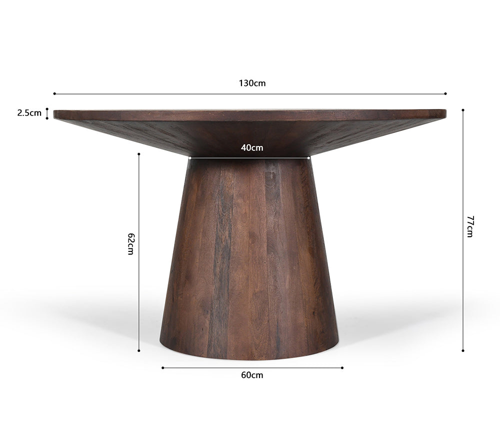 Table ronde de salle à manger en bois - Rousseau - Souffle d'intérieur