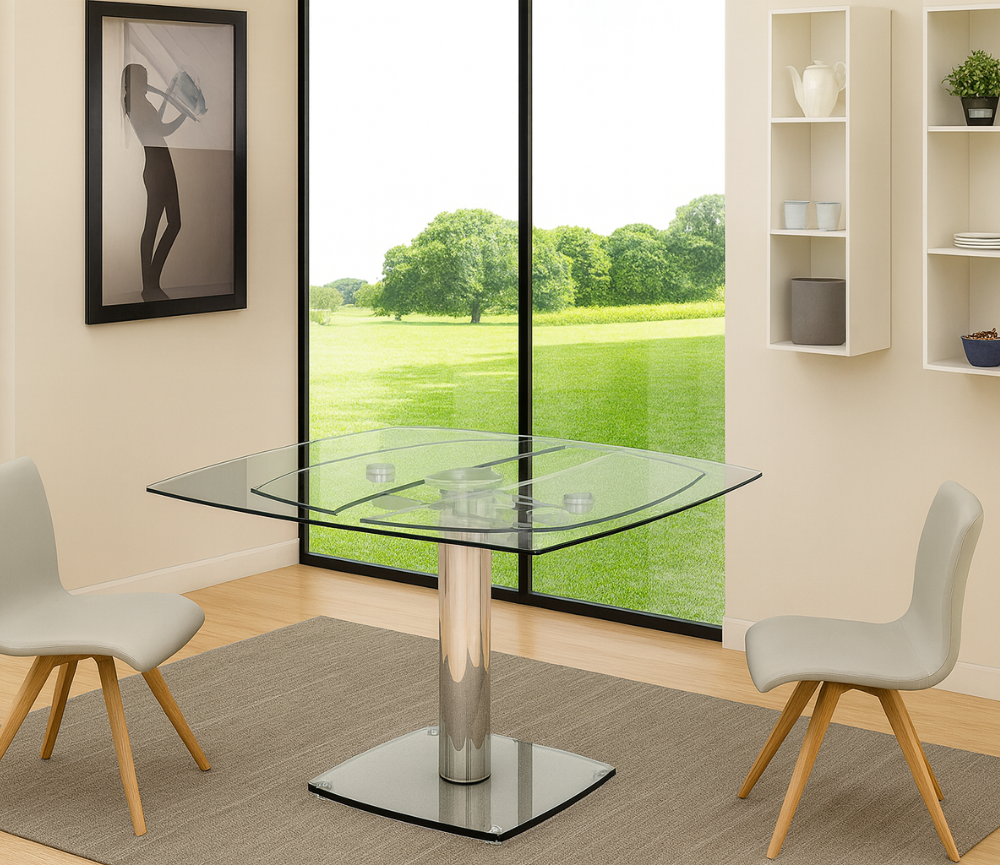 Table extensible en verre - Gia