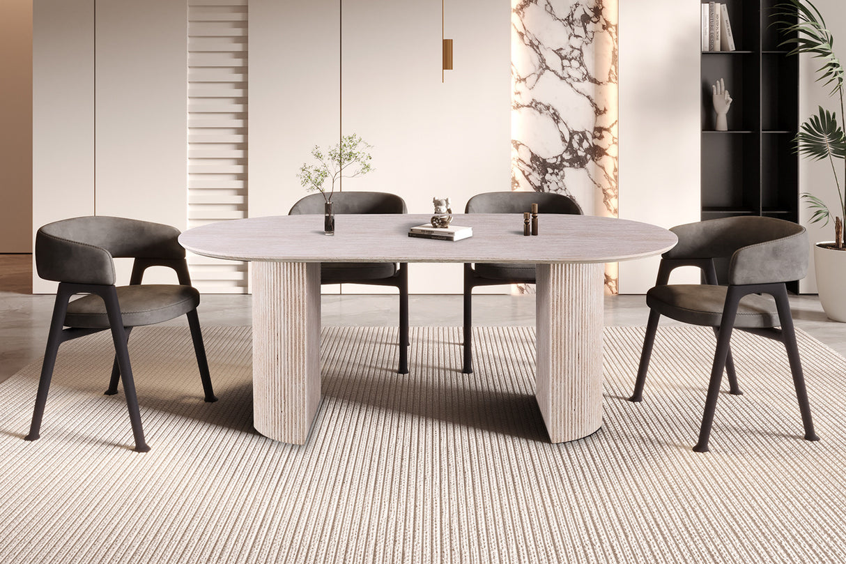 Black oval table 200x100 or 220x110cm - Lagosy
