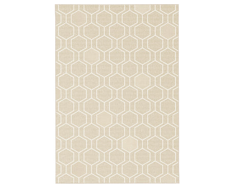 Tapis d'extérieur beige à motif - Salgueiro rugs - Souffle d’Intérieur
