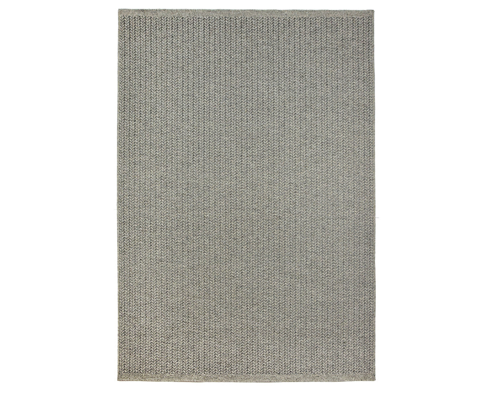 Tapis de salon gris tressé - Salgueiro rugs - Souffle d'Intérieur