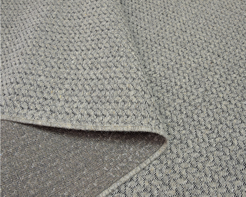 Tapis de salon gris tressé - Salgueiro rugs - Souffle d'Intérieur